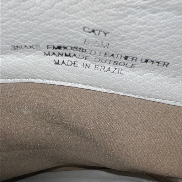 Matisse White Snake Skin Leather Ankle Boots Sz 8.5 - Picture 3 of 8